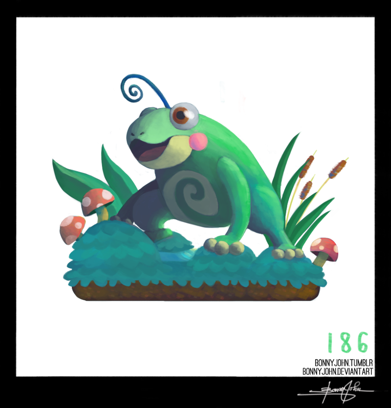 Illustration for article titled Politoed! Pokemon One a Day, Series 2!